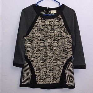 ANTHRO HARLYN Adelaide Black and White Tunic - XS